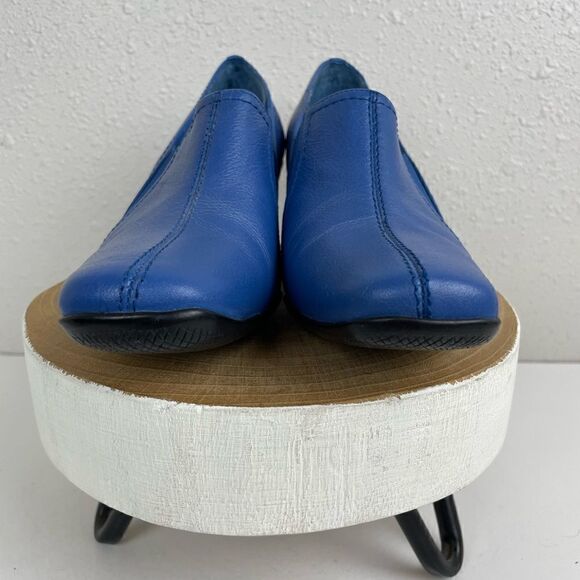 Bellini Blue Leather Heels Size 6.5M EUC - Picture 4 of 7
